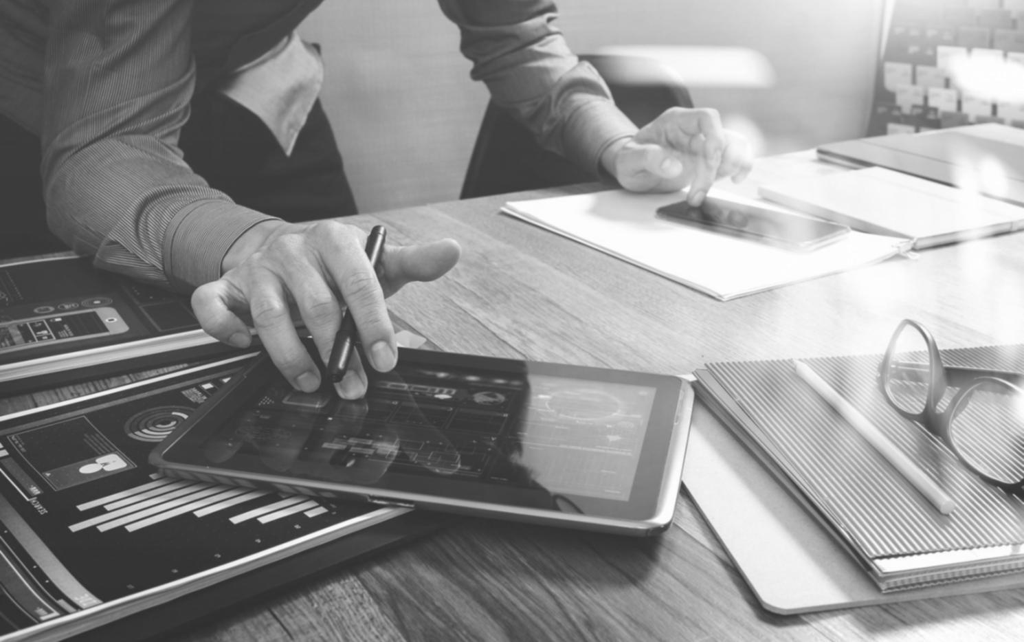 User interface wireframing and prototyping process